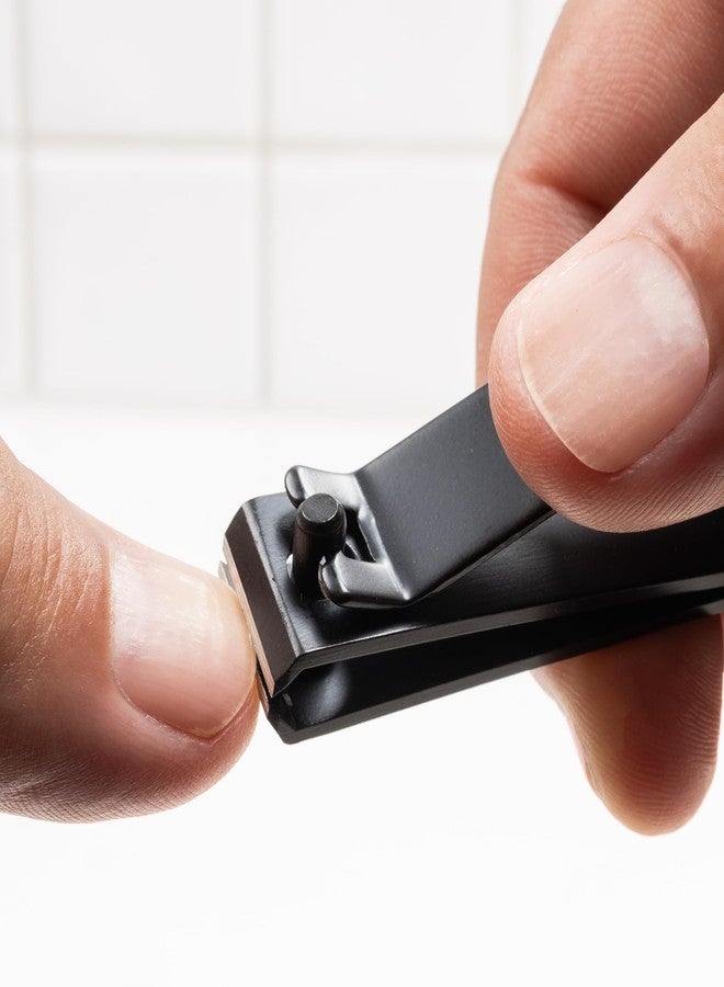 توليتريز مجموعة أدوات تقليم الأظافر - مقص أظافر من الفولاذ المقاوم للصدأ للرجال مع علبة معدنية، شفرات حادة لتقليم دقيق، تصميم مريح، متين - Image 2